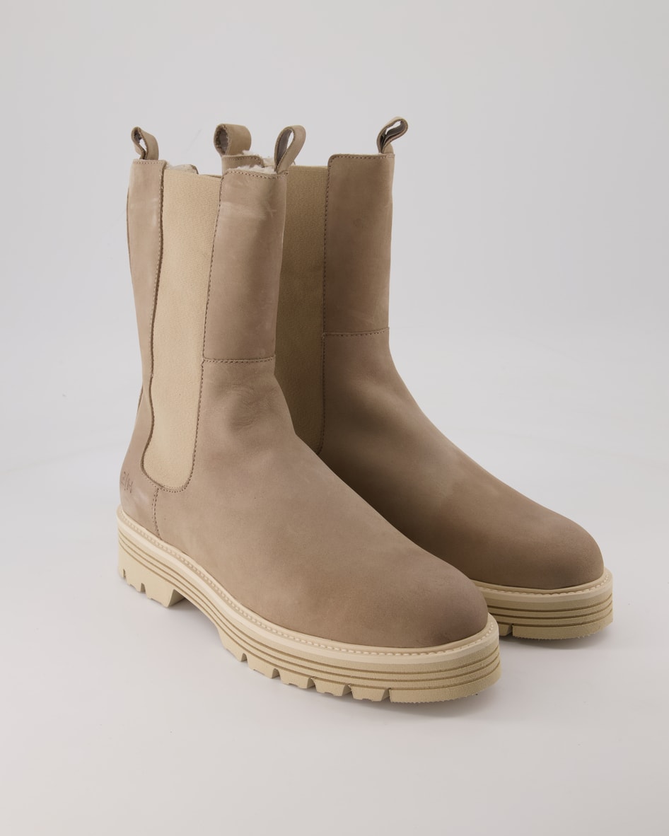 Zahira Winterstiefel Chelsea Boots in Beige