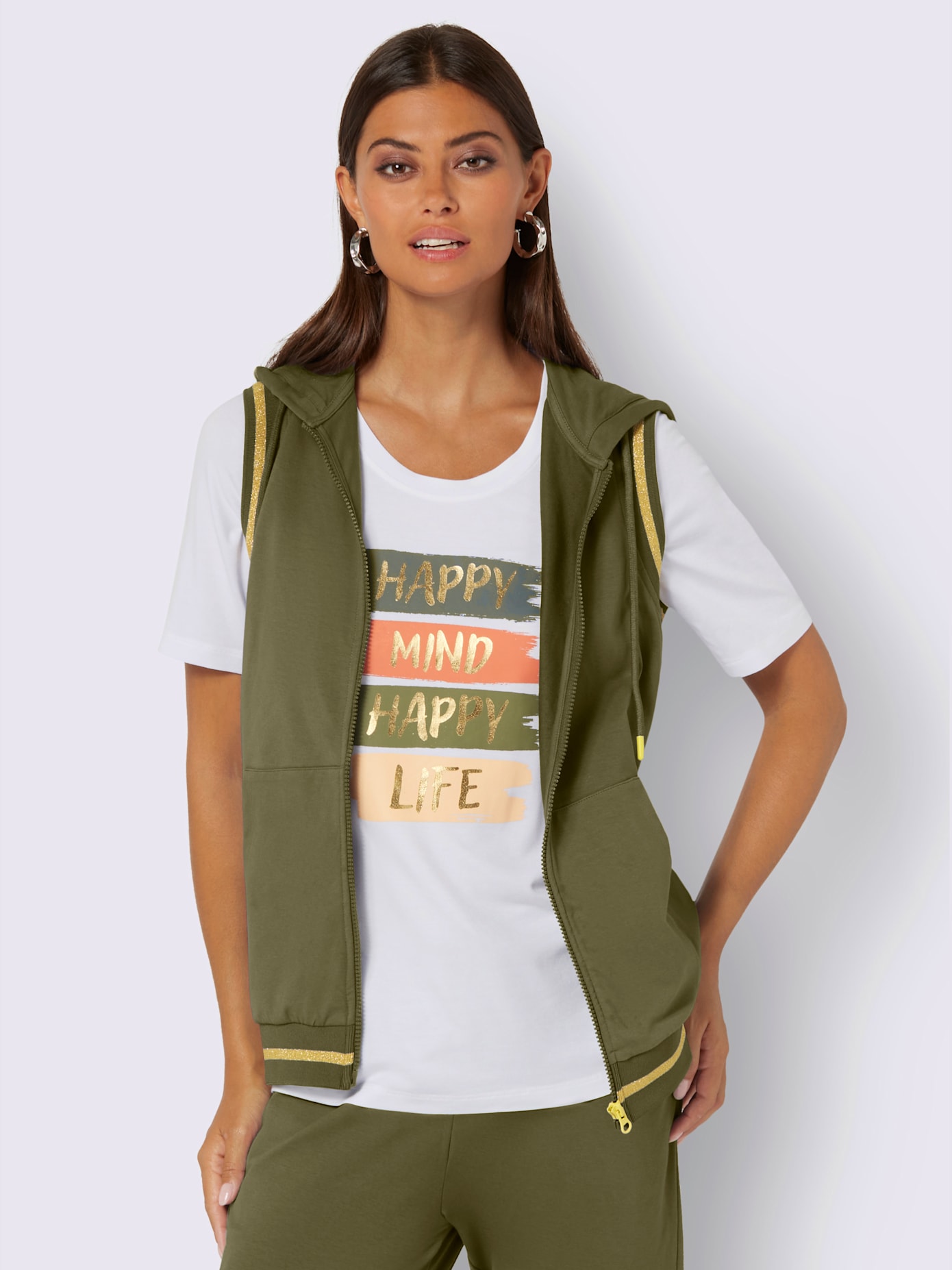 Gilet matière sweat