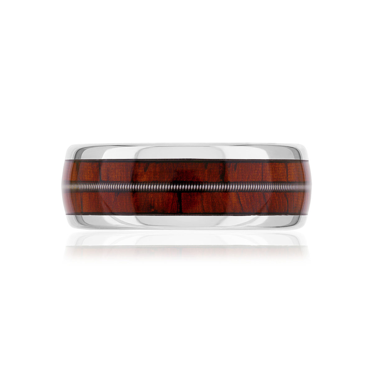 Bague tungstène bois