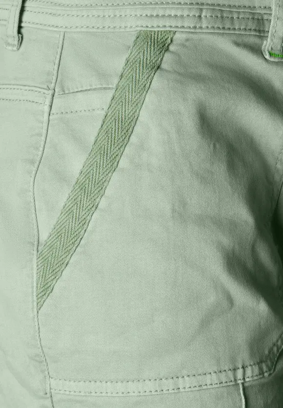 Loose Fit Balloon Hose - dusty salvia green