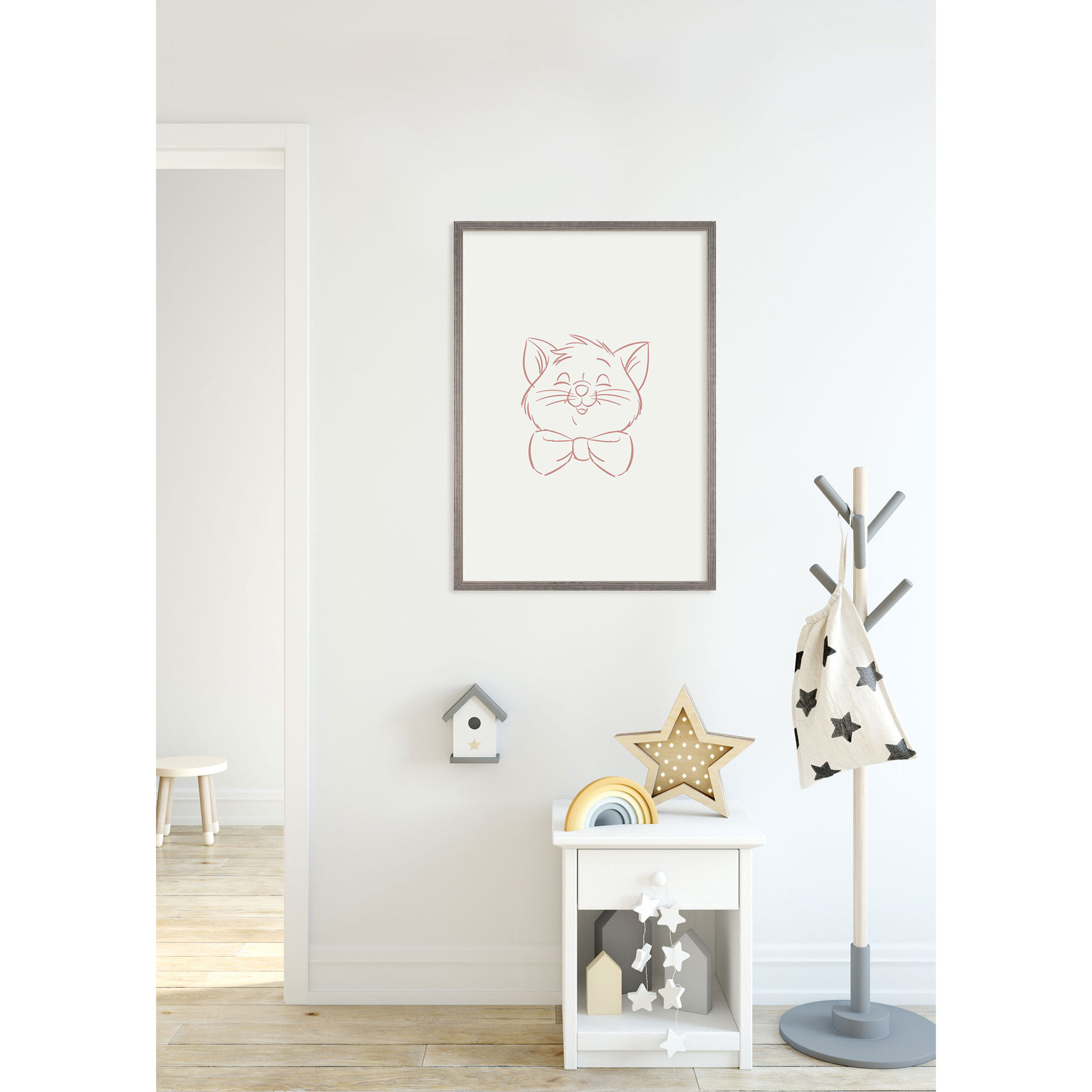 Wandbild TOUGH TOULOUSE - rosa - 50x70 cm