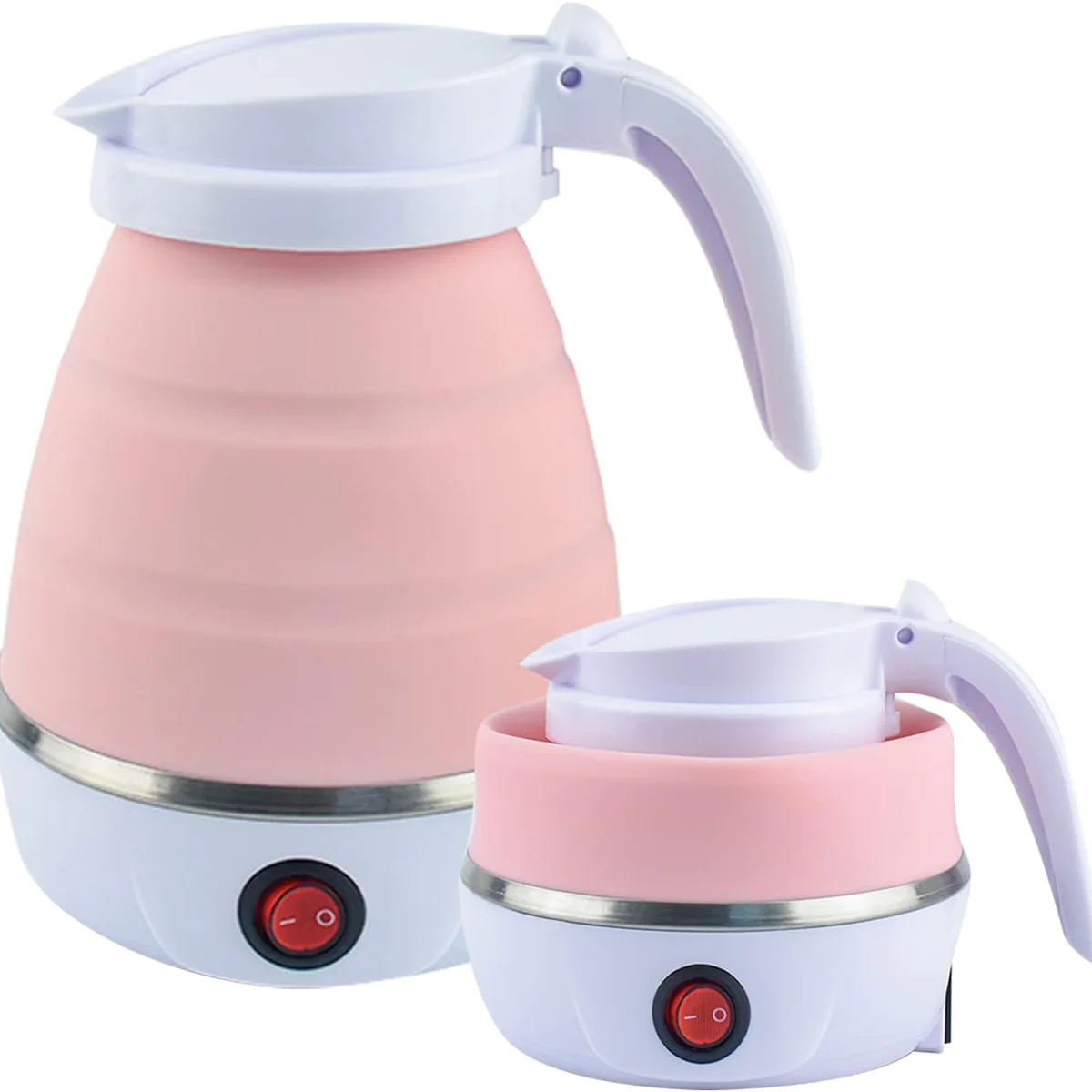 Bouilloire pliable électrique de 0,6L rose Vendos85