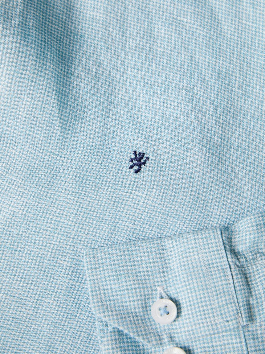 Camisa slim fit em linho