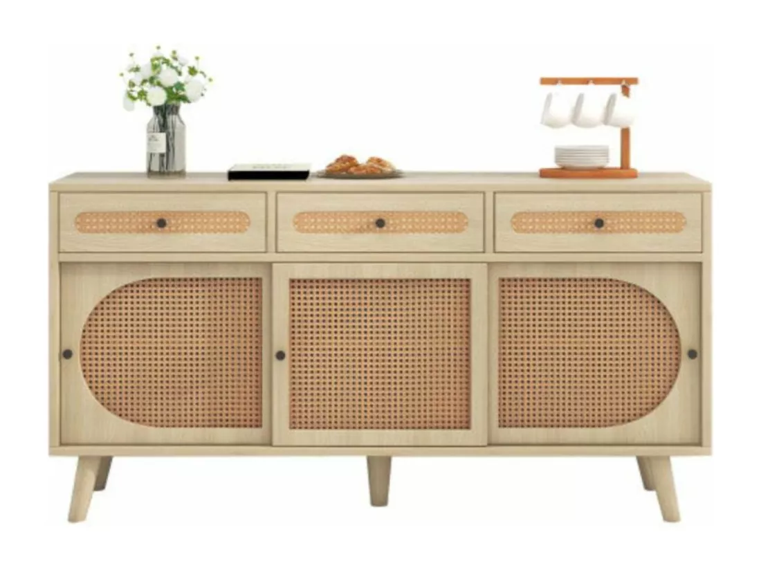 Buffet en bois, d140 cm x h78 cm, chêne