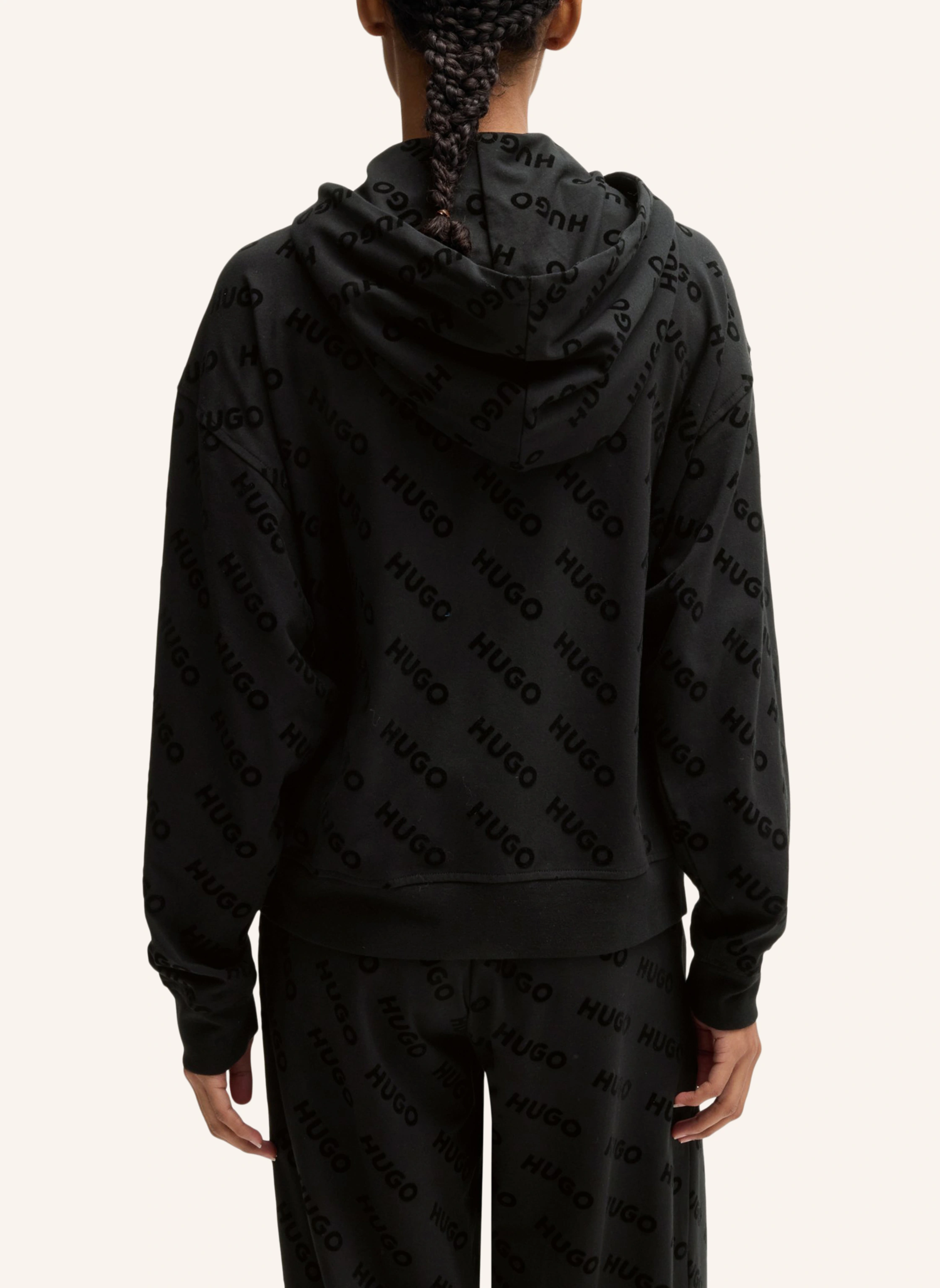 HUGO Loungewear Jacke FLOKKI_HOODED JACKET Relaxed Fit
