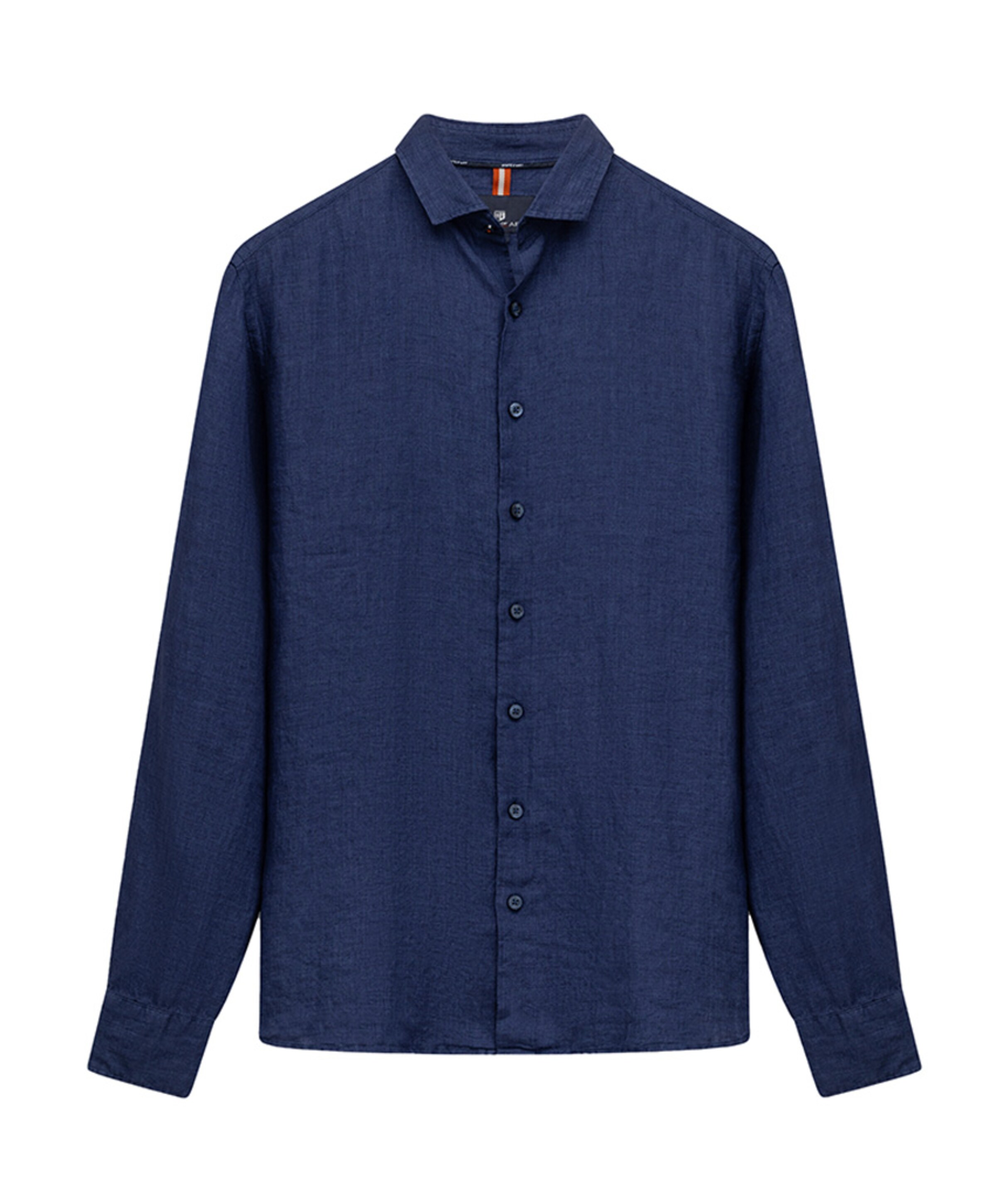 State of Art Heren overhemd lange mouw blauw