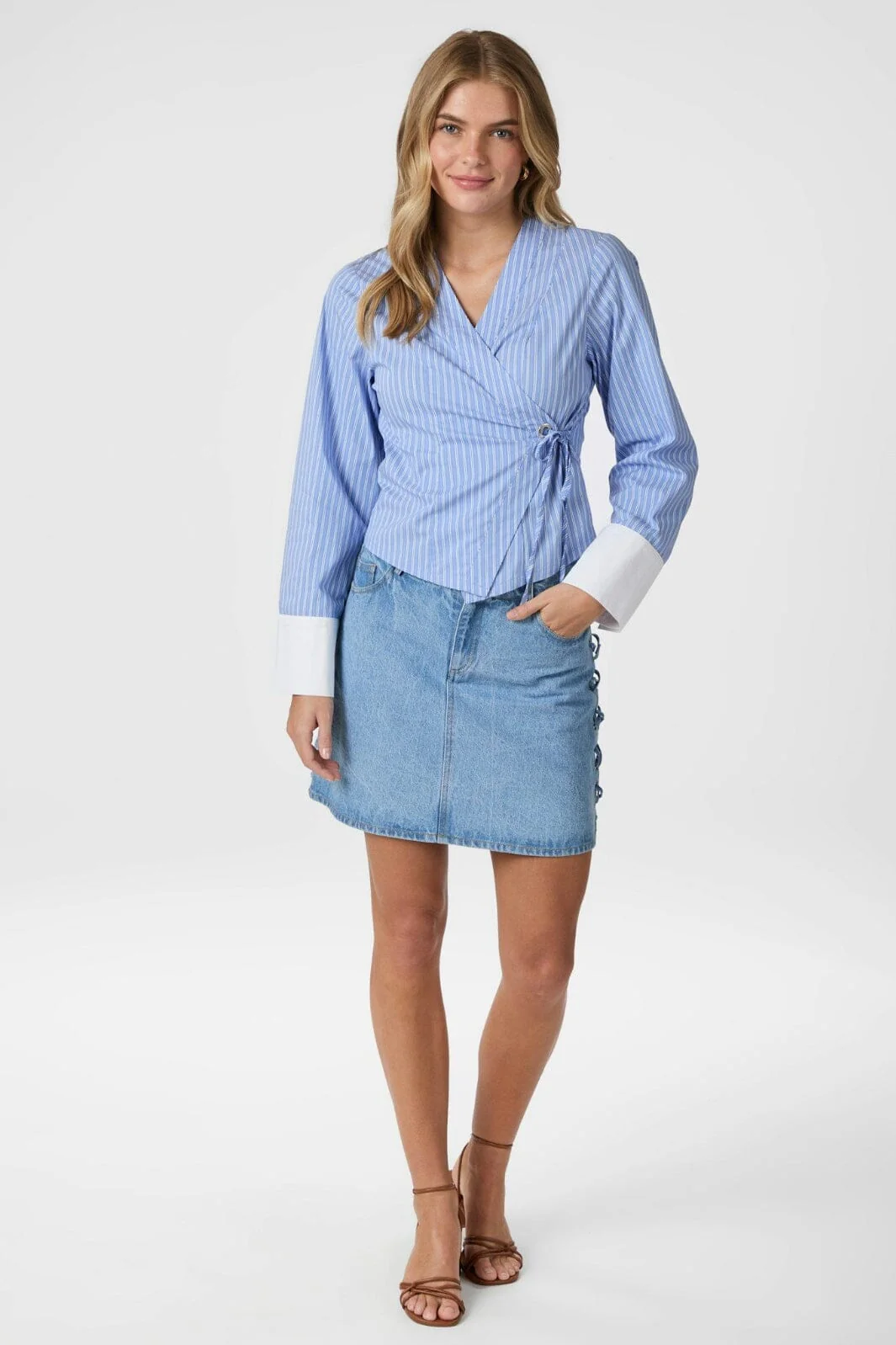 Neo Noir Salvia Stripe Shirt 166135