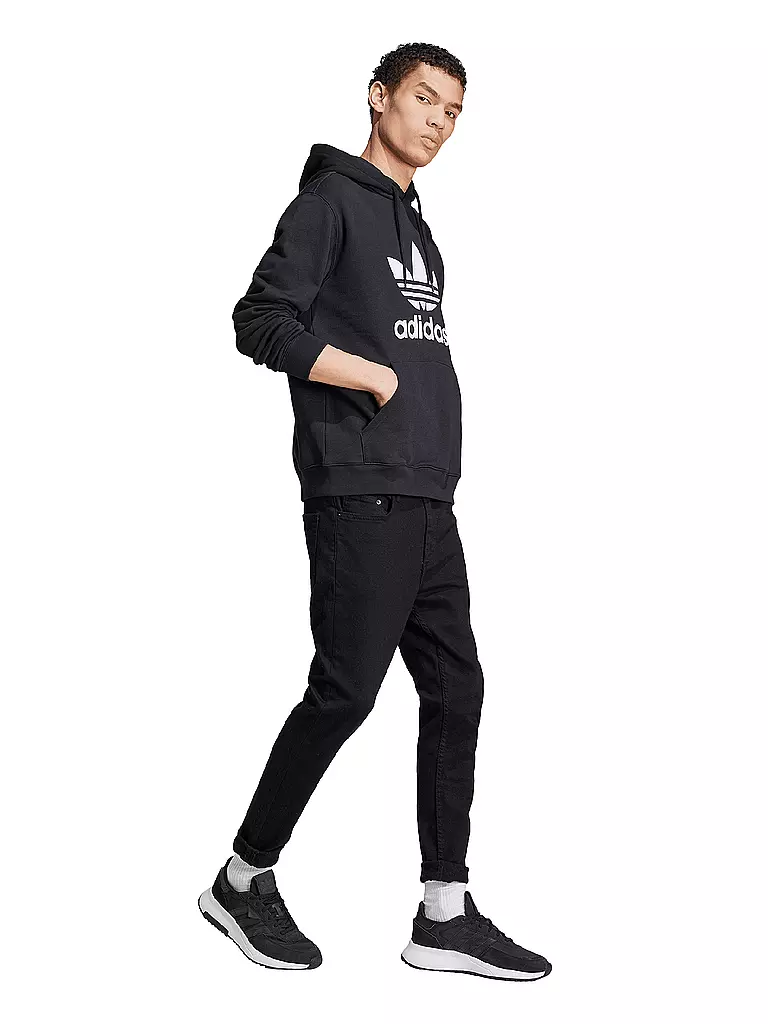 ADIDAS ORIGINALS Kapuzensweater - Hoodie TREFOIL  schwarz