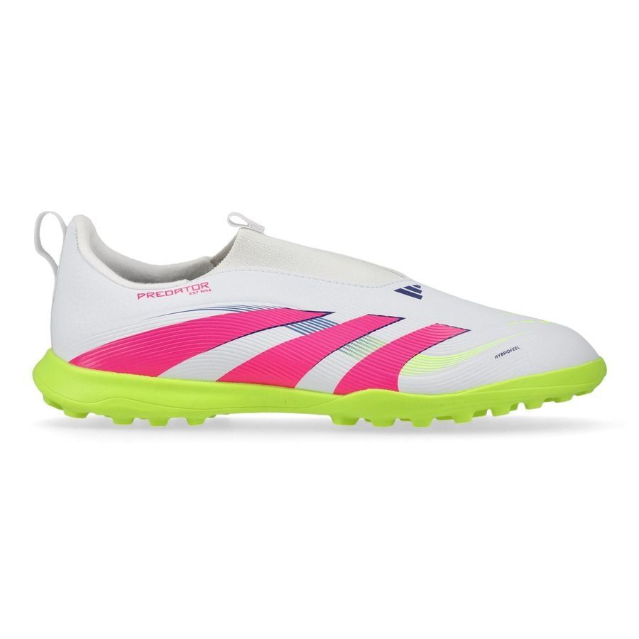 adidas Predator League Laceless TF Celestial Victory - Blanc/Lucid Pink/Lucid Lemon Enfant