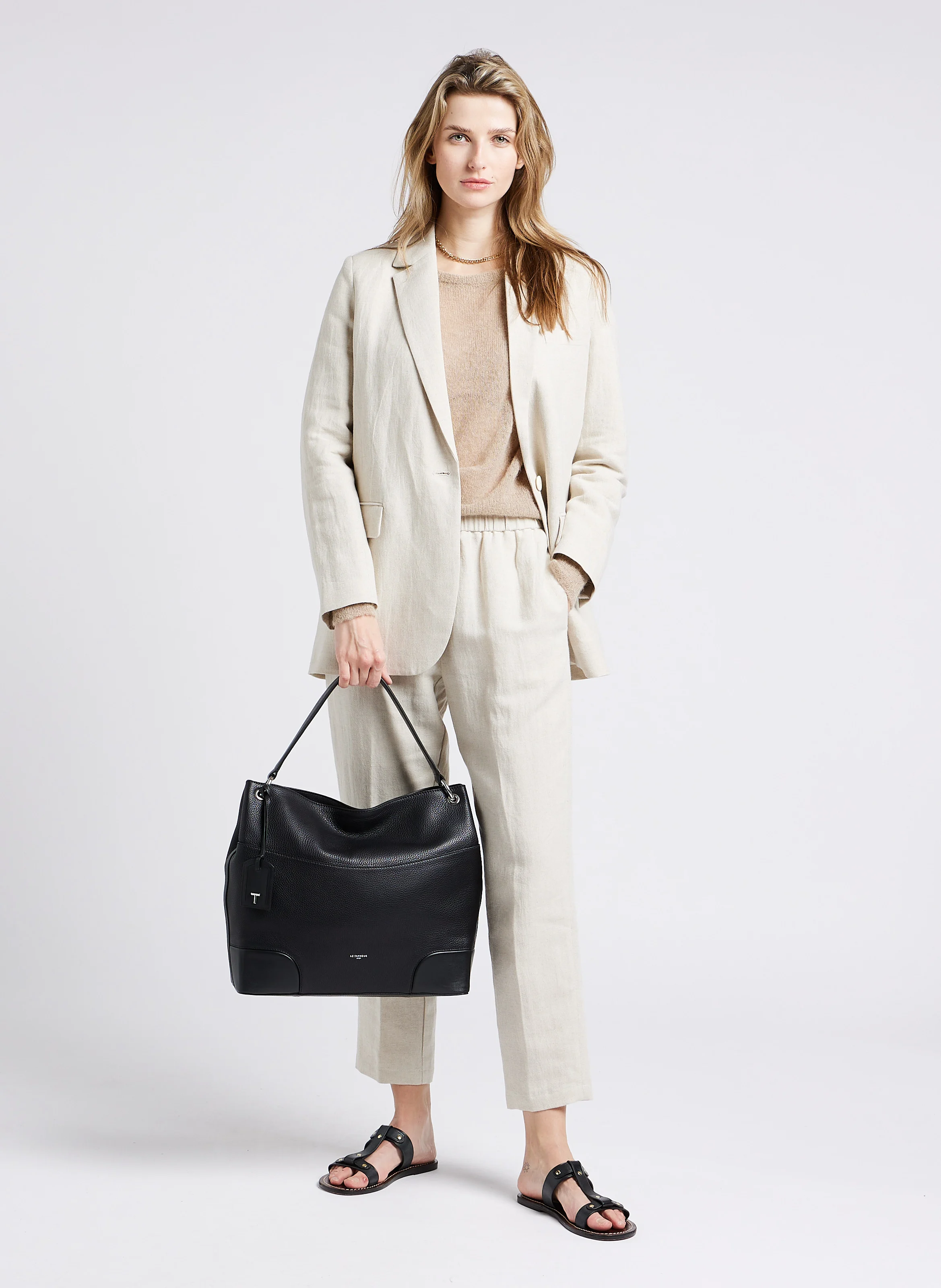 ROMY - Sac à main en cuir| Noir