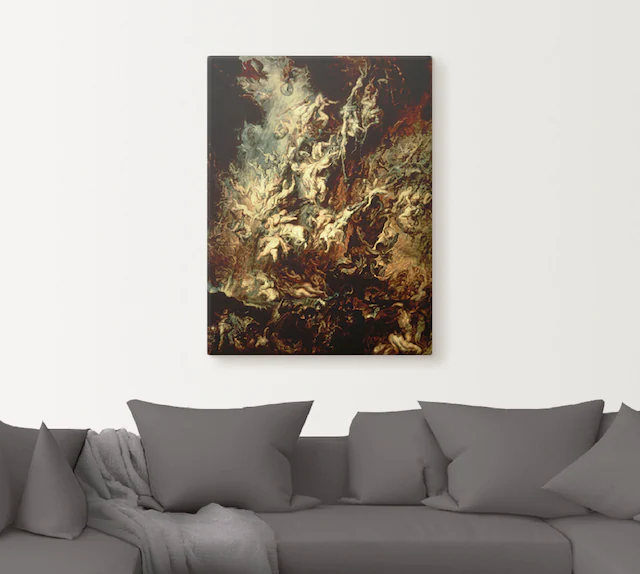 Artland Leinwandbild »Höllensturz der Verdammten I« Dark Fantasy 1 Stk. tlg. als Leinwandbild, Poster, Wandaufkleber in verschied. Grössen