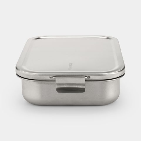 Make & Take Bento Lunchbox, large, roestvrij staal - Matt Steel