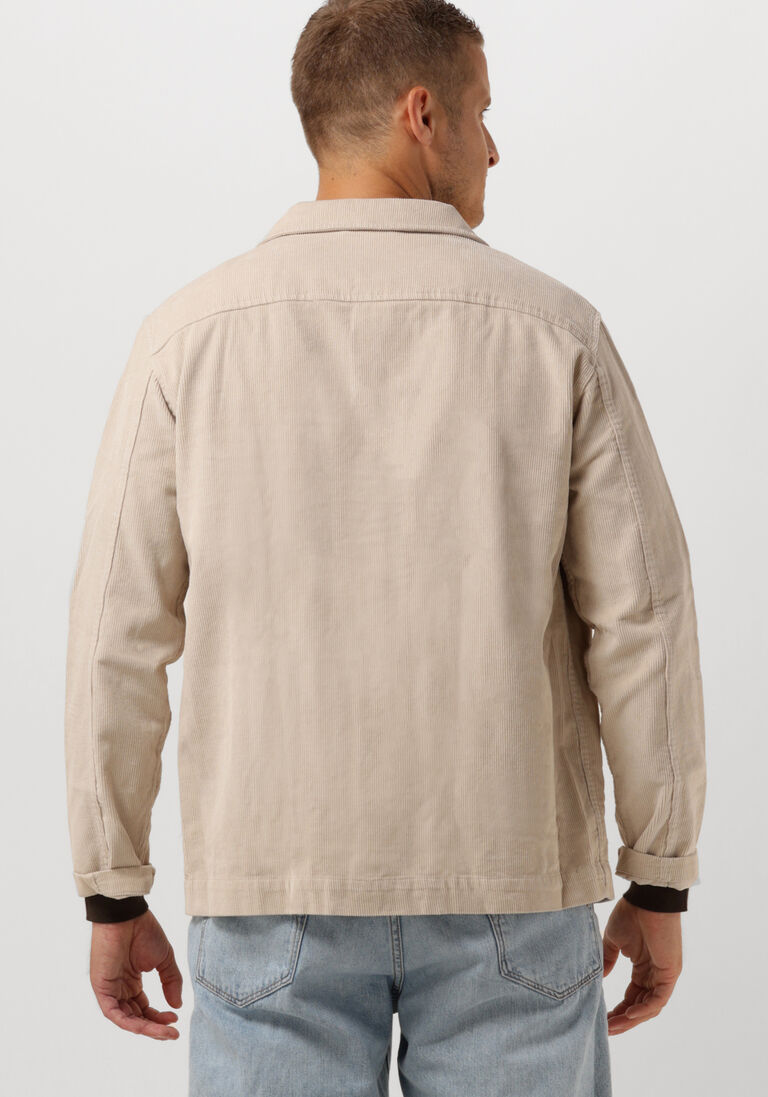 SELECTED HOMME beige selected homme overshirt slhloosemason-flannel overshirt w noos