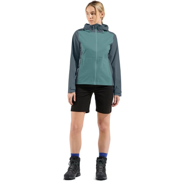 Veste randonnée ODLO W AEGIS 2.5L WATERPROOF JACKET HARDSHELL DARK SLATE/ARCTIC