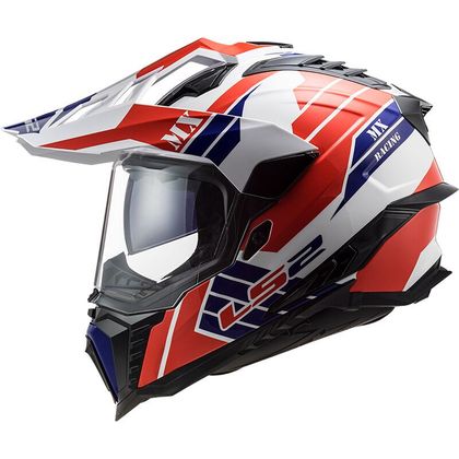 Casque LS2 MX701 - EXPLORER HPFC - ATLANTIS - Blanc / Rouge