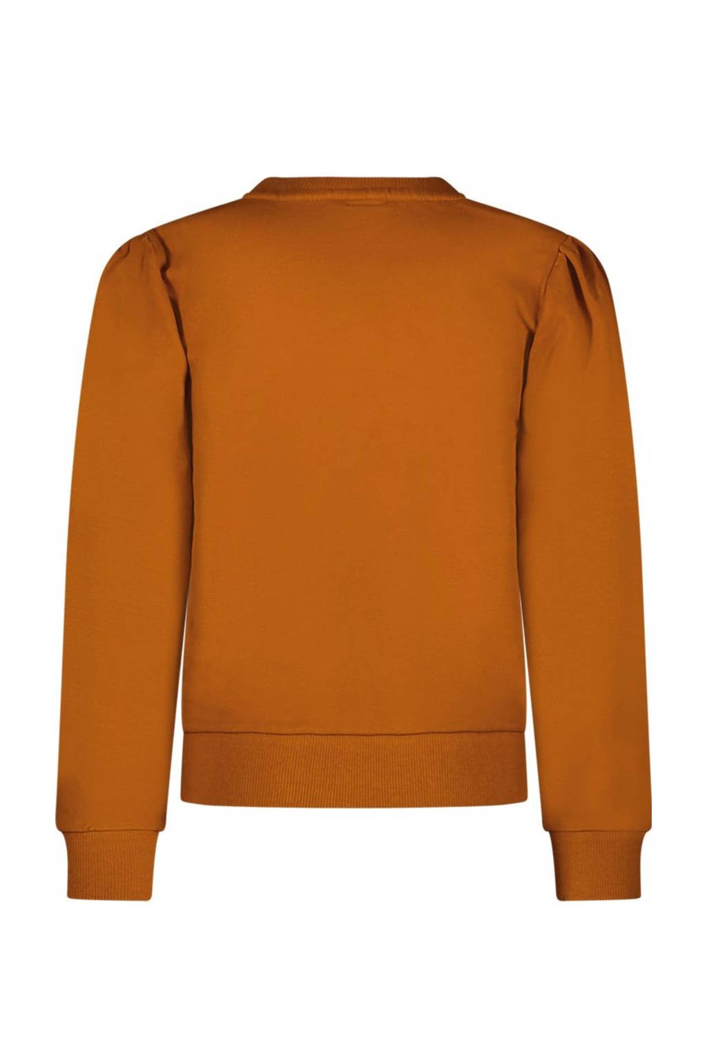 B.Nosy sweater Sophie met tekst warmbruin