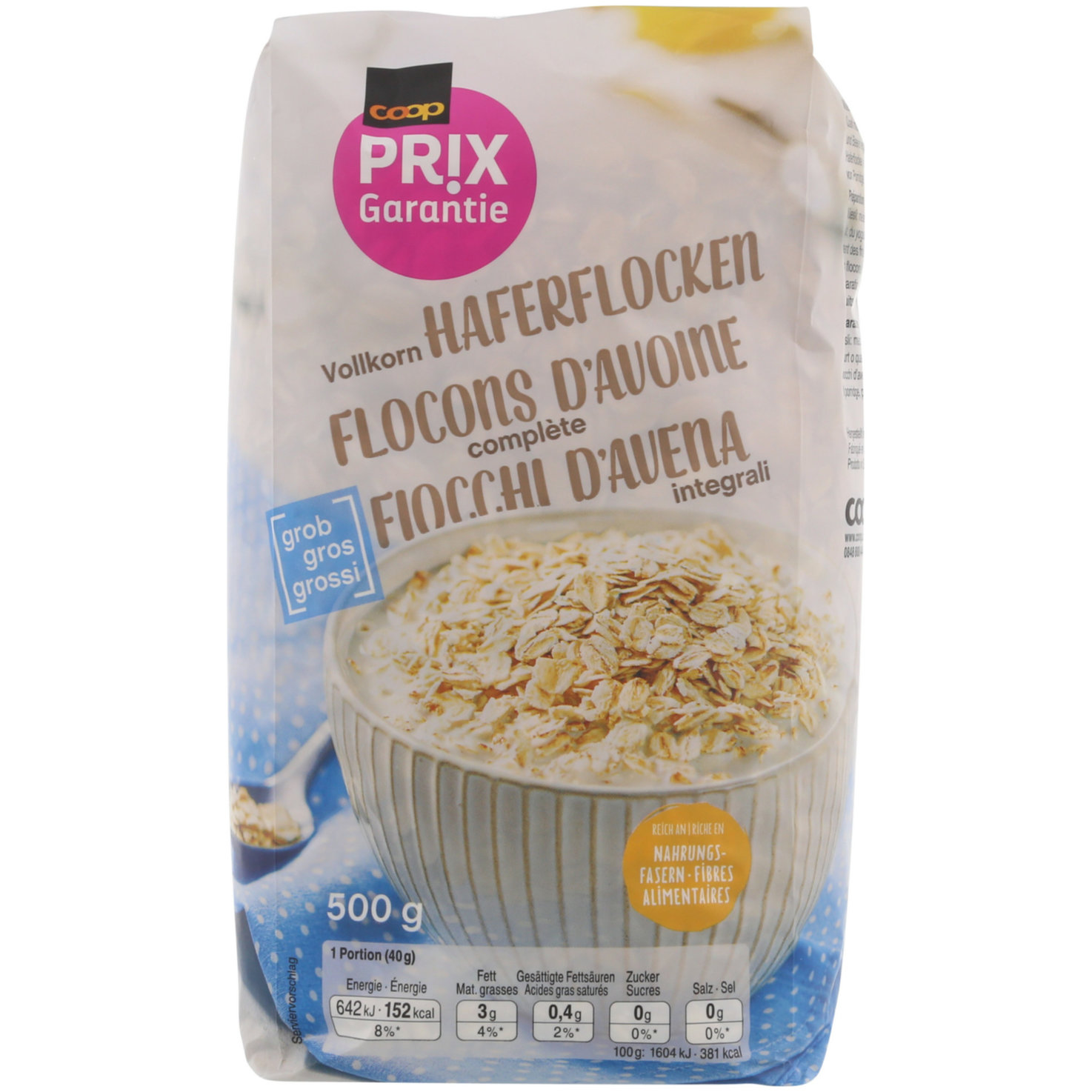 Prix Garantie Haferflocken grob