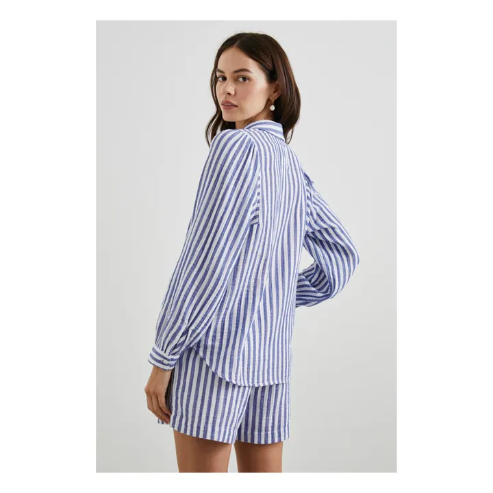 Rails Chemise Lo Rayures Coton Bio | Bleu