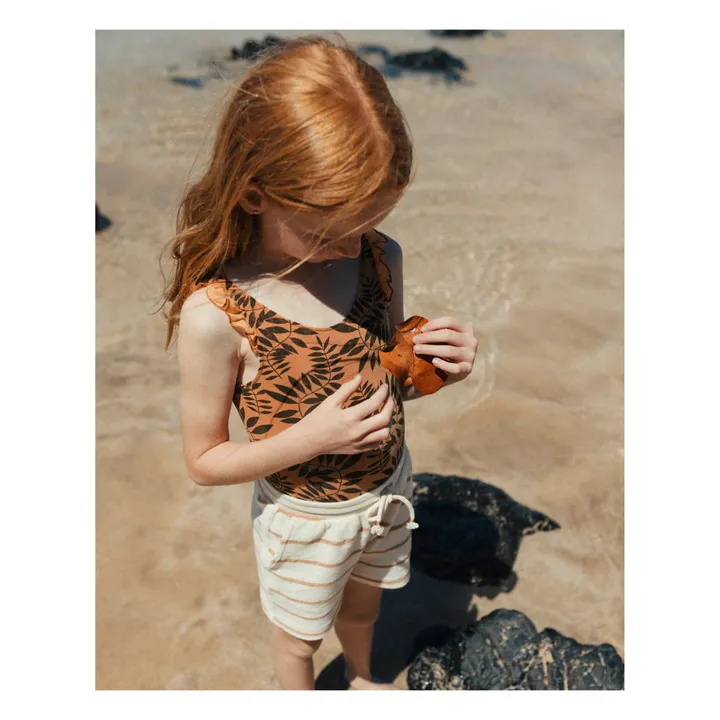 Búho Maillot de Bain Coton Bio Jungle | Orange