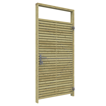 Tuinpoort pakket Andalusië hout horizontaal 99 x 178 cm