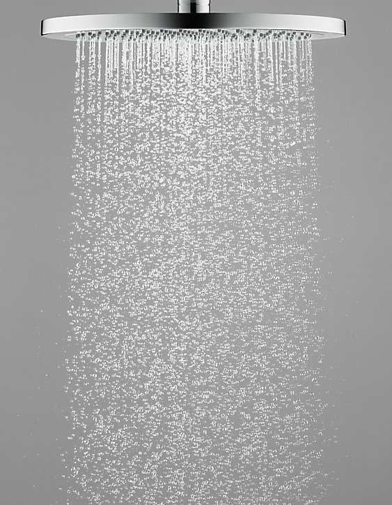Colonne de douche thermostatique avec pommeau + douchette 3 jets + flexible + barre réglable, Hansgrohe Showerpipe Croma S280
