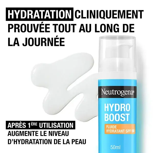 Neutrogena Hydro Boost Fluide Crème Hydratant Visage SPF50 - 50ml