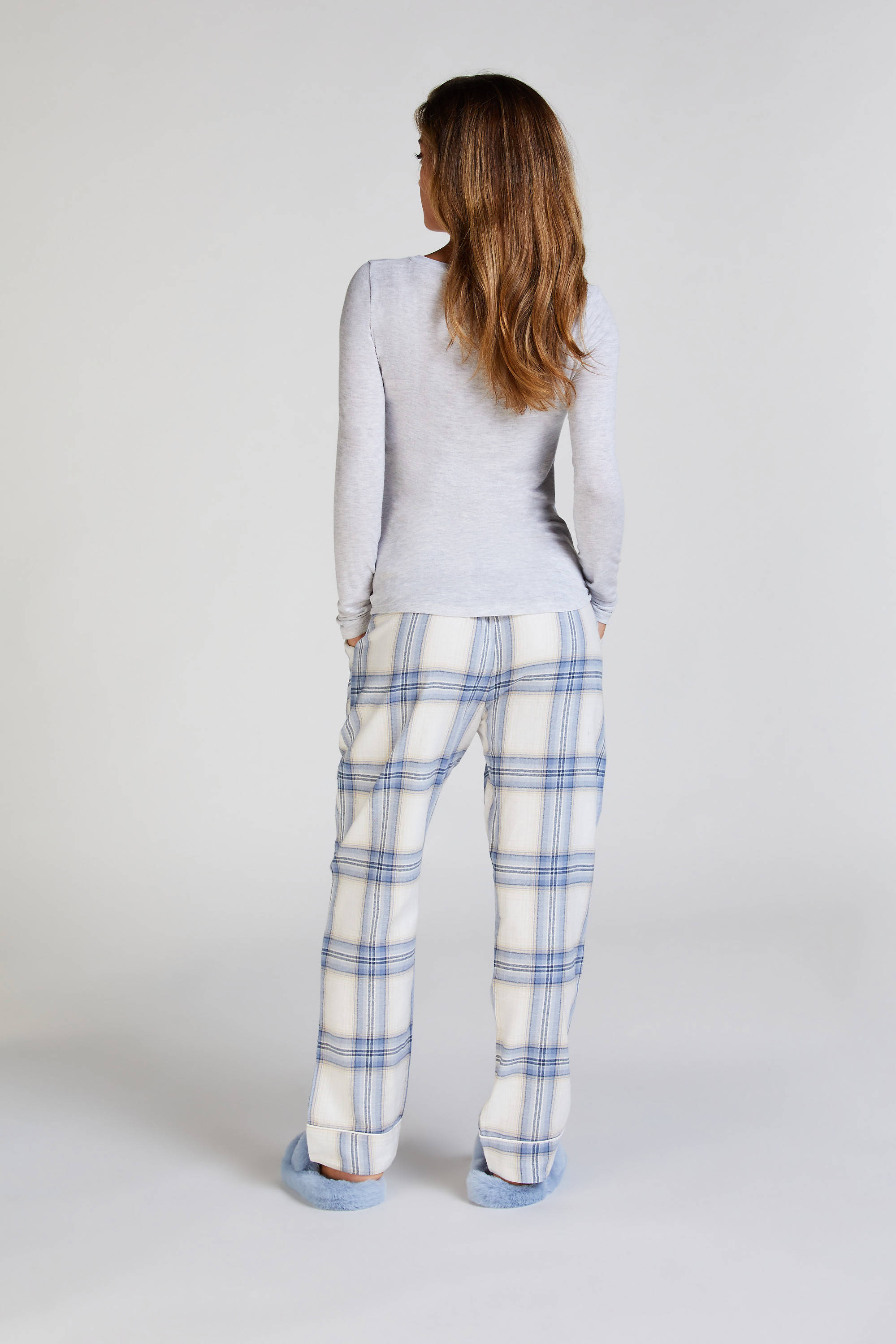 Hunkemöller pyjamatop grijs