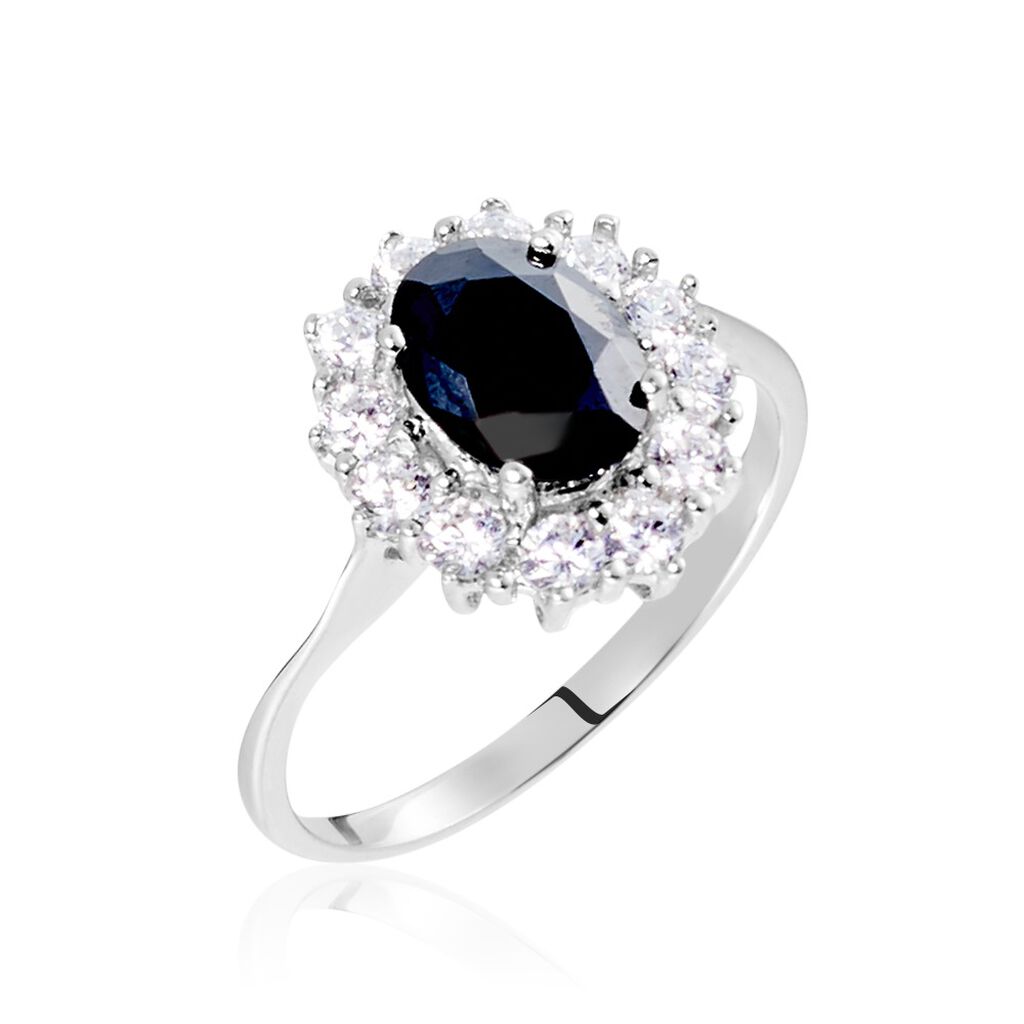 Bague Solitaire Gabor Argent Blanc Oxyde De Zirconium
