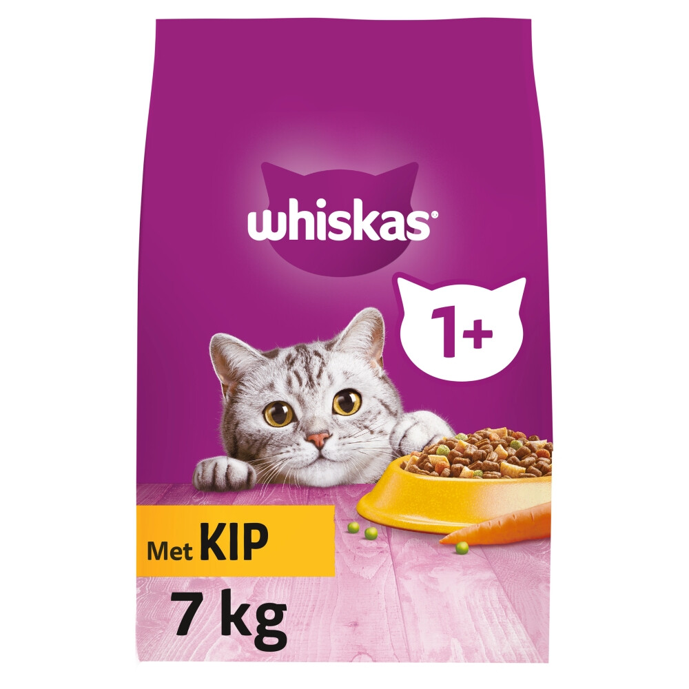 Whiskas 1+ Kattenbrokken Kip7 kg