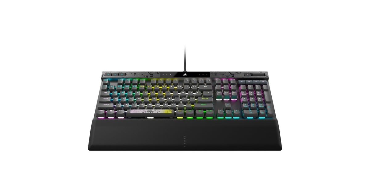 CorsairK70 MAX RGB, gaming toetsenbord  (Zwart, US lay-out, Corsair MGX, RGB leds, PBT double-shot)