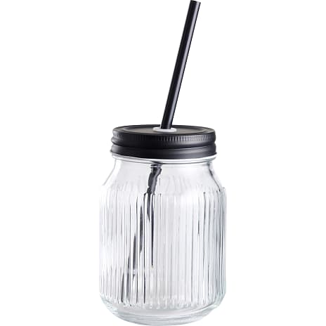 DAY drikkeglas med sugerør (450ml)