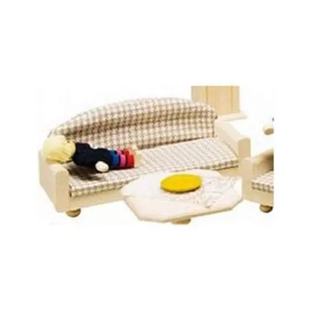 Rülke Puppenhaus Einzelmöbel Sofa Rustikal