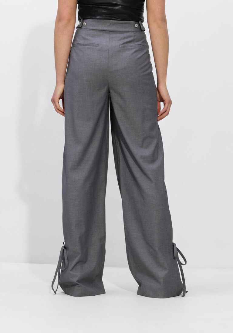 grijze co'couture broeken liam string pleat ll pant