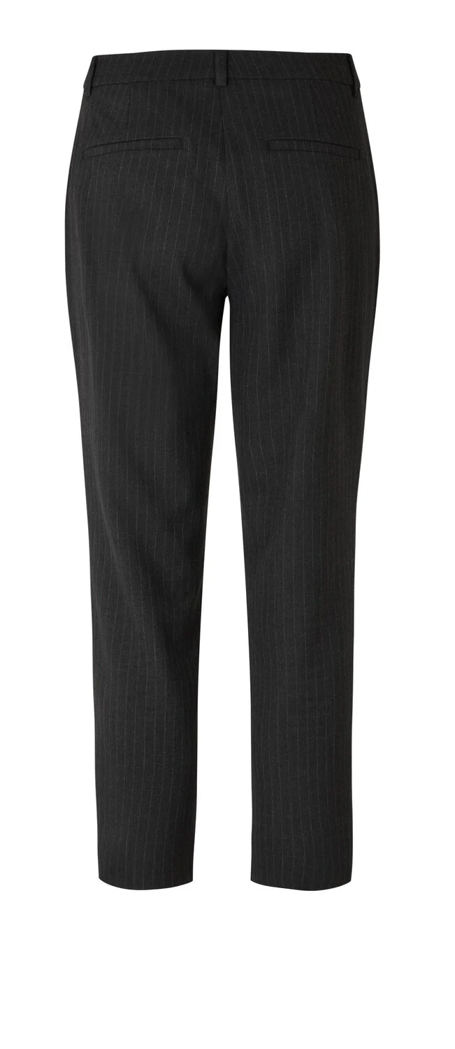 Five Units  KylieFV Crop bukser - Charcoal Pinstripe