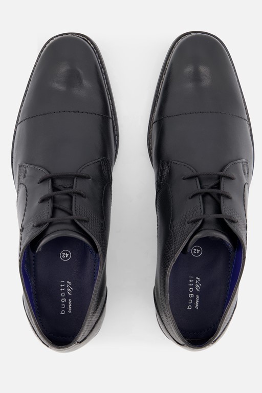 Bugatti Veterschoenen zwart Leer