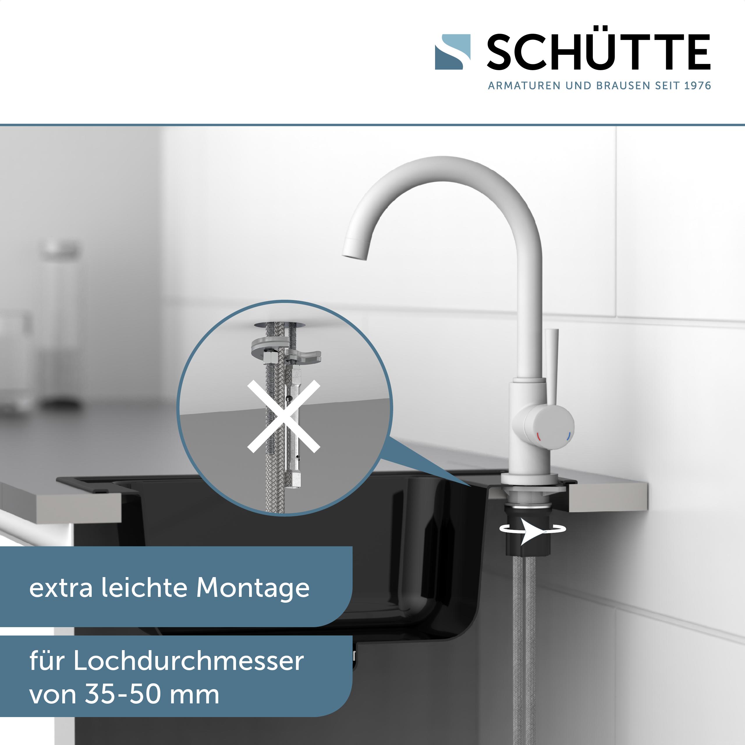 SCHÜTTE CORNWALL Spültischarmatur, Weiß matt