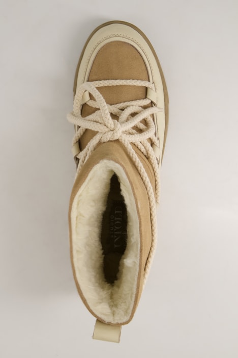 Leder-Snowboots, FakeFur-Futter, Weite H