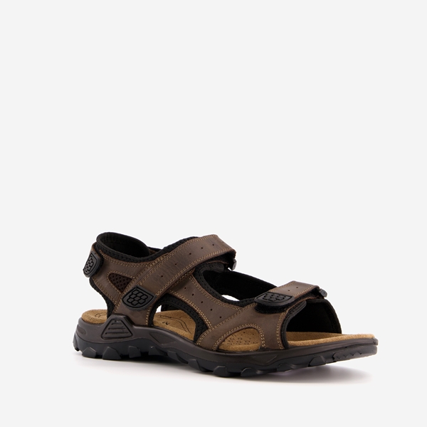 Mountain Peak leren heren sandalen bruin