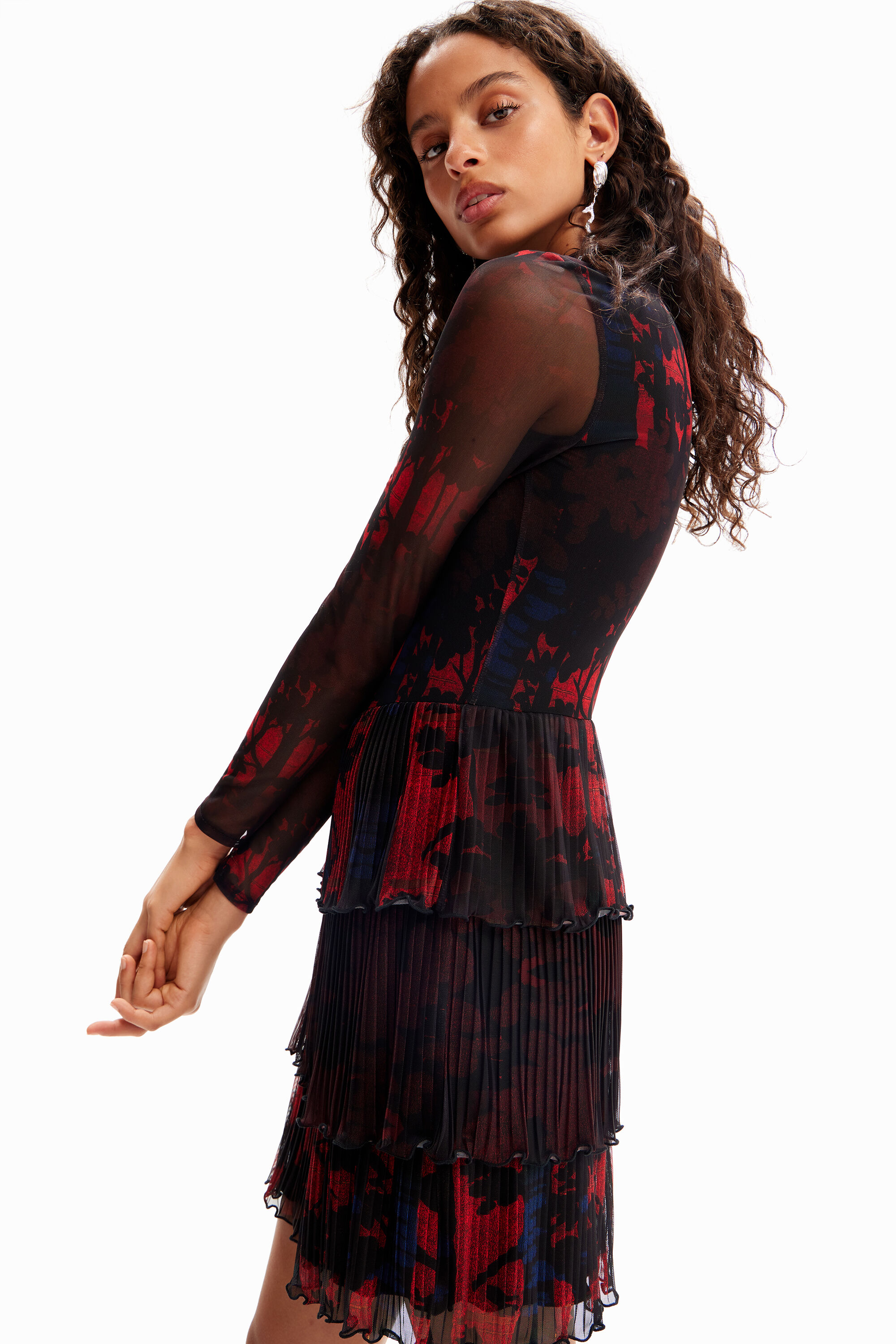 Robe courte plissée M. Christian Lacroix