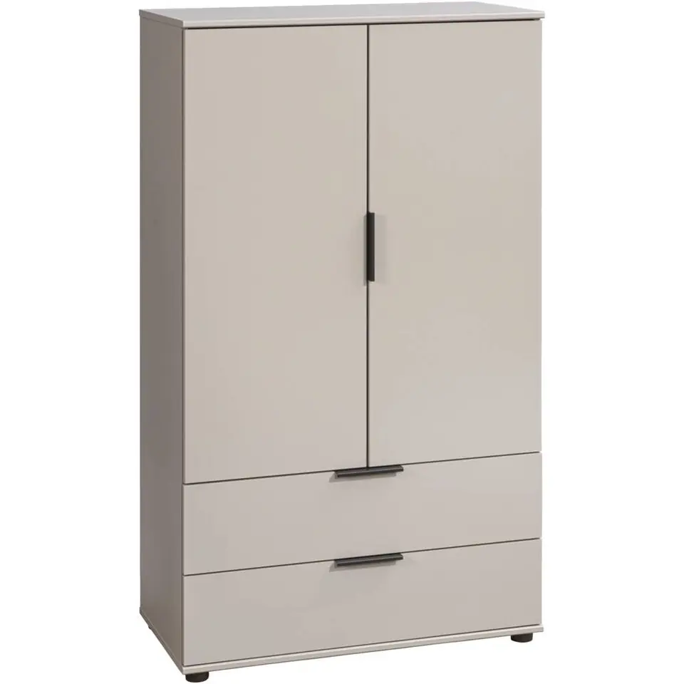 Kast Lucca 2-deurs - greige - 140x81x40 cm