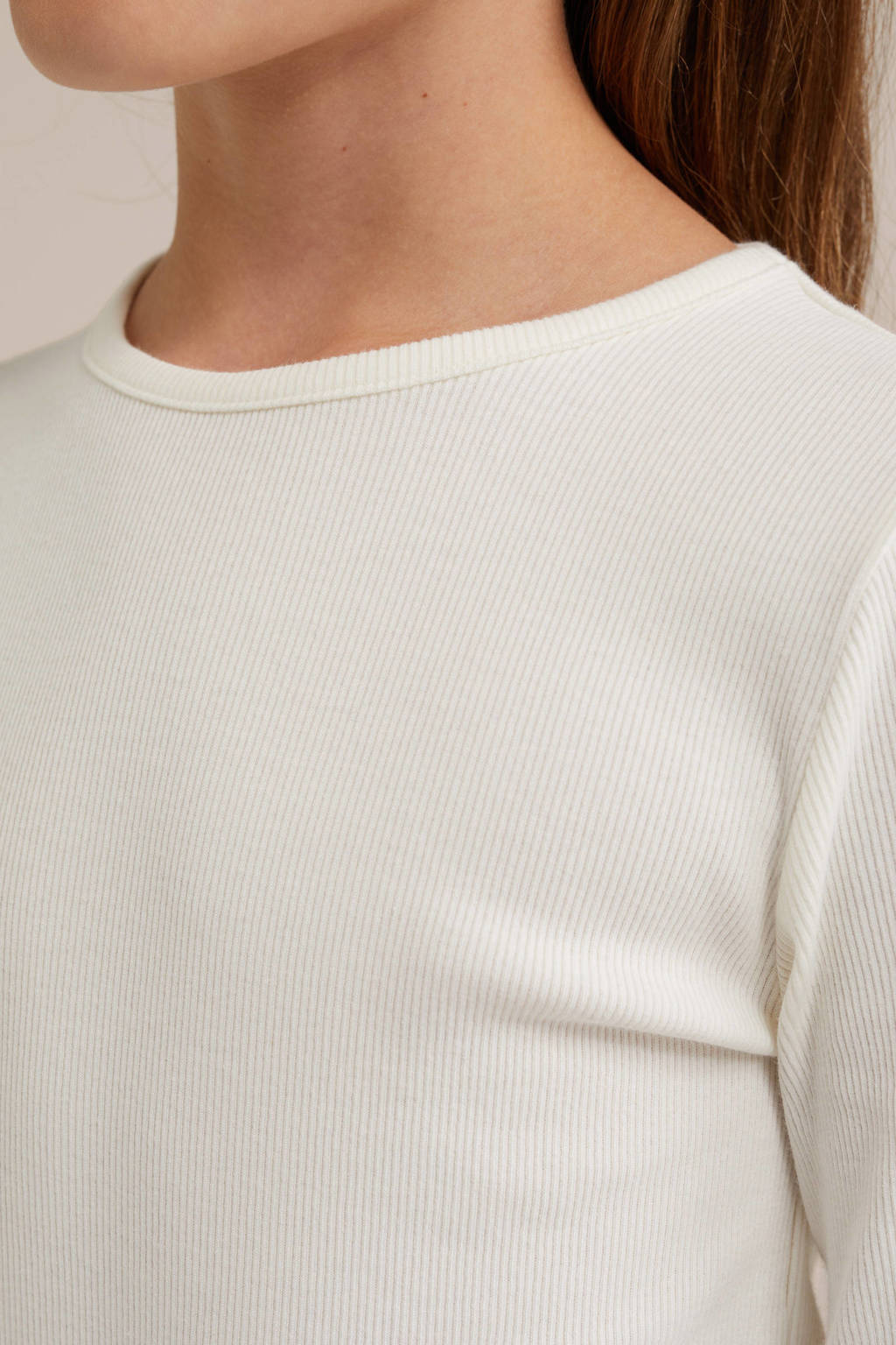 WE Fashion longsleeve - set van 2 zwart/wit