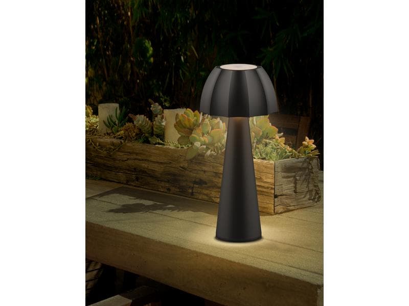 Schönenberger Akku-Tischleuchte Sulis, USB-C, 27 cm, Schwar Outdoor-Leuchte