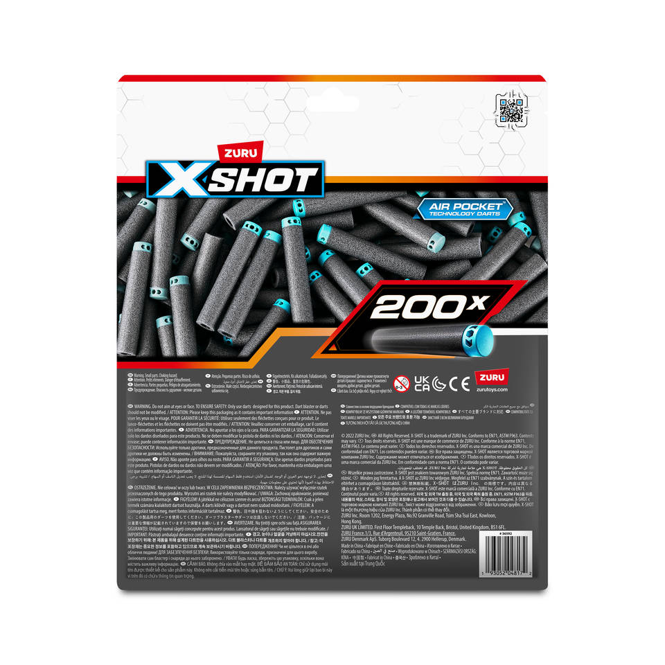 XSHOT Excel Darts navulverpakking 200-delig
