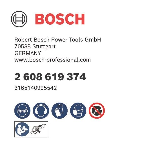 Bosch 2608619374 Set 5 Schijf PRO X-LOCK 125mm