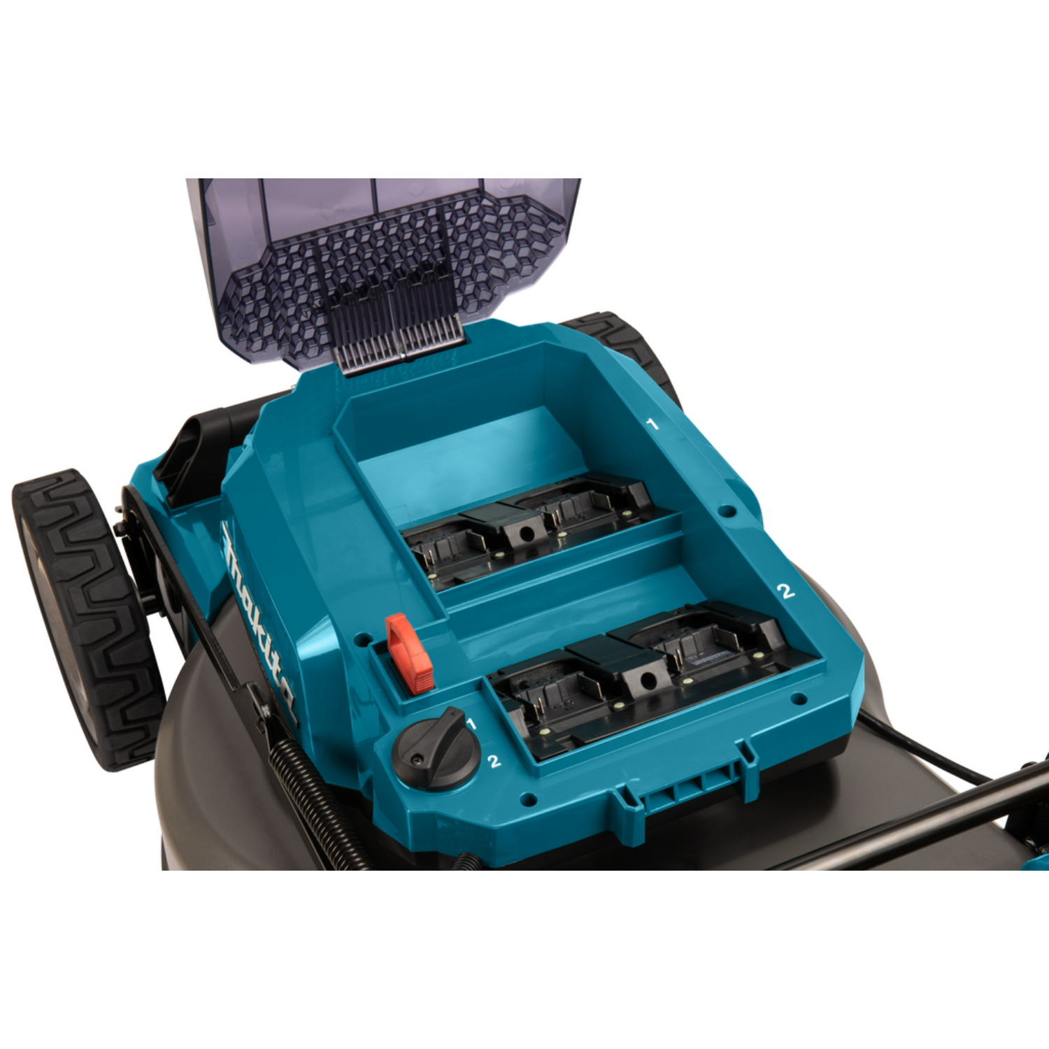 Makita DLM462PT4 36V (2x18V) Li-Ion accu grasmaaier set (4x 5.0 Ah accu) - 46cm