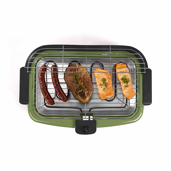 Barbecue électrique sur pieds 2000 W DOM297K vert Livoo