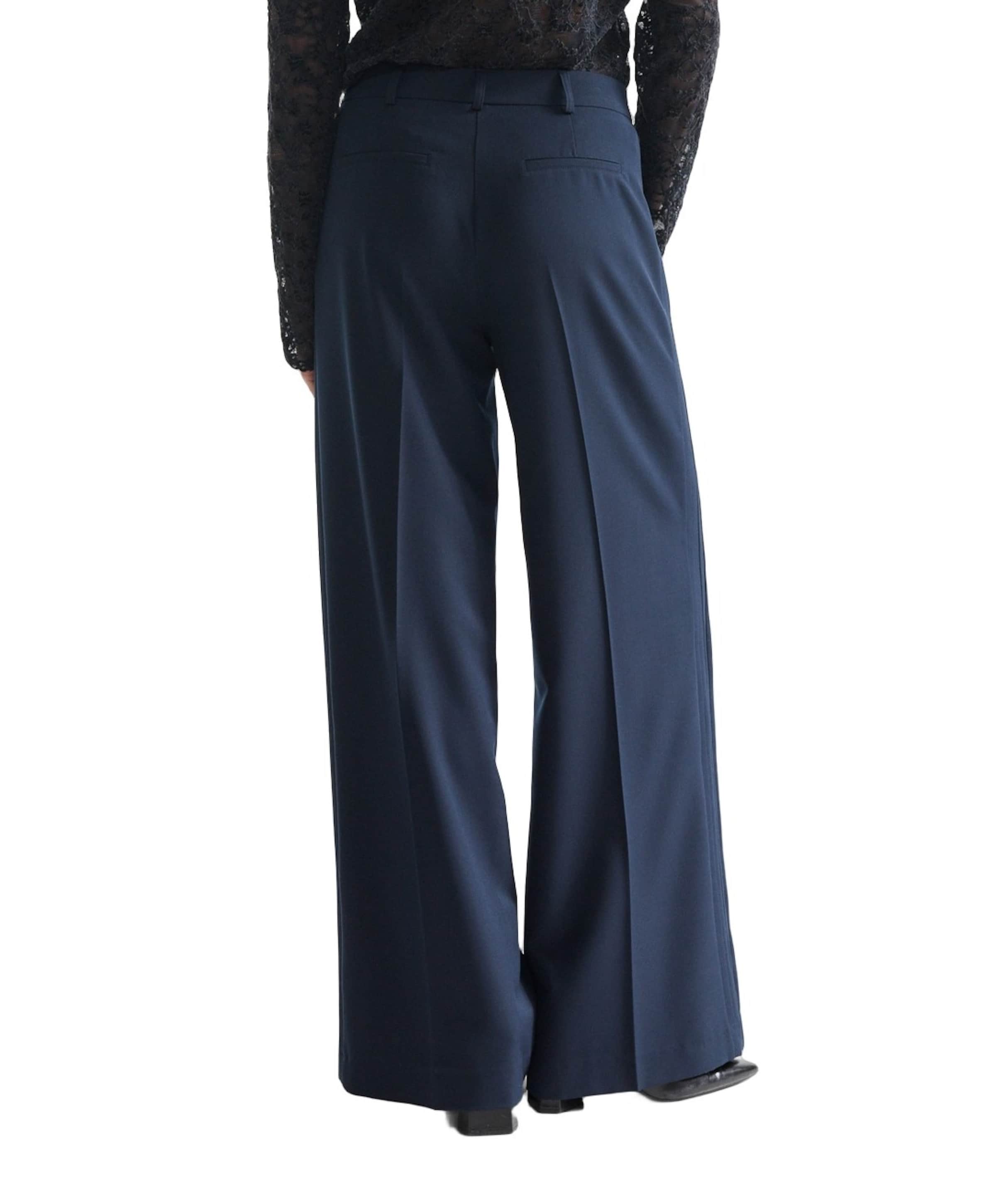 JANSEN Amsterdam BERRA wb 403 extra wide leg long contrast ch dames broek blauw