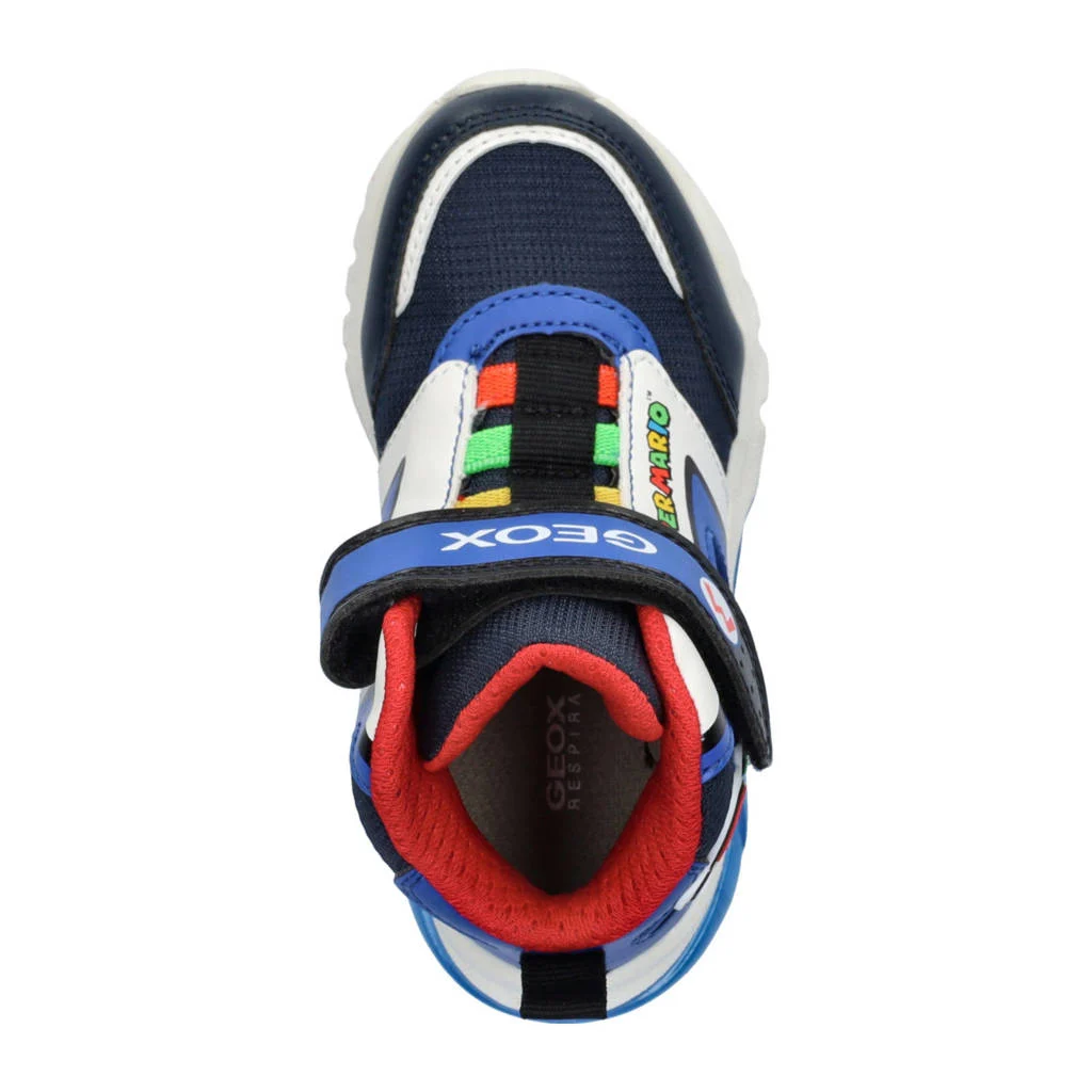 Geox Ciberdronsneakers met lichtjes blauw