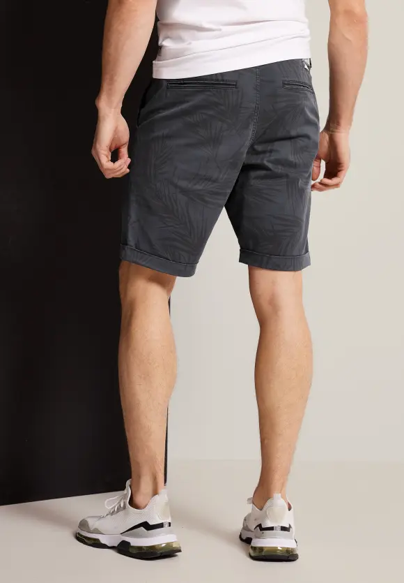 Regular Fit Shorts mit Print - coal grey
