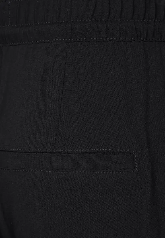 Viskose Loose Fit Hose - Black